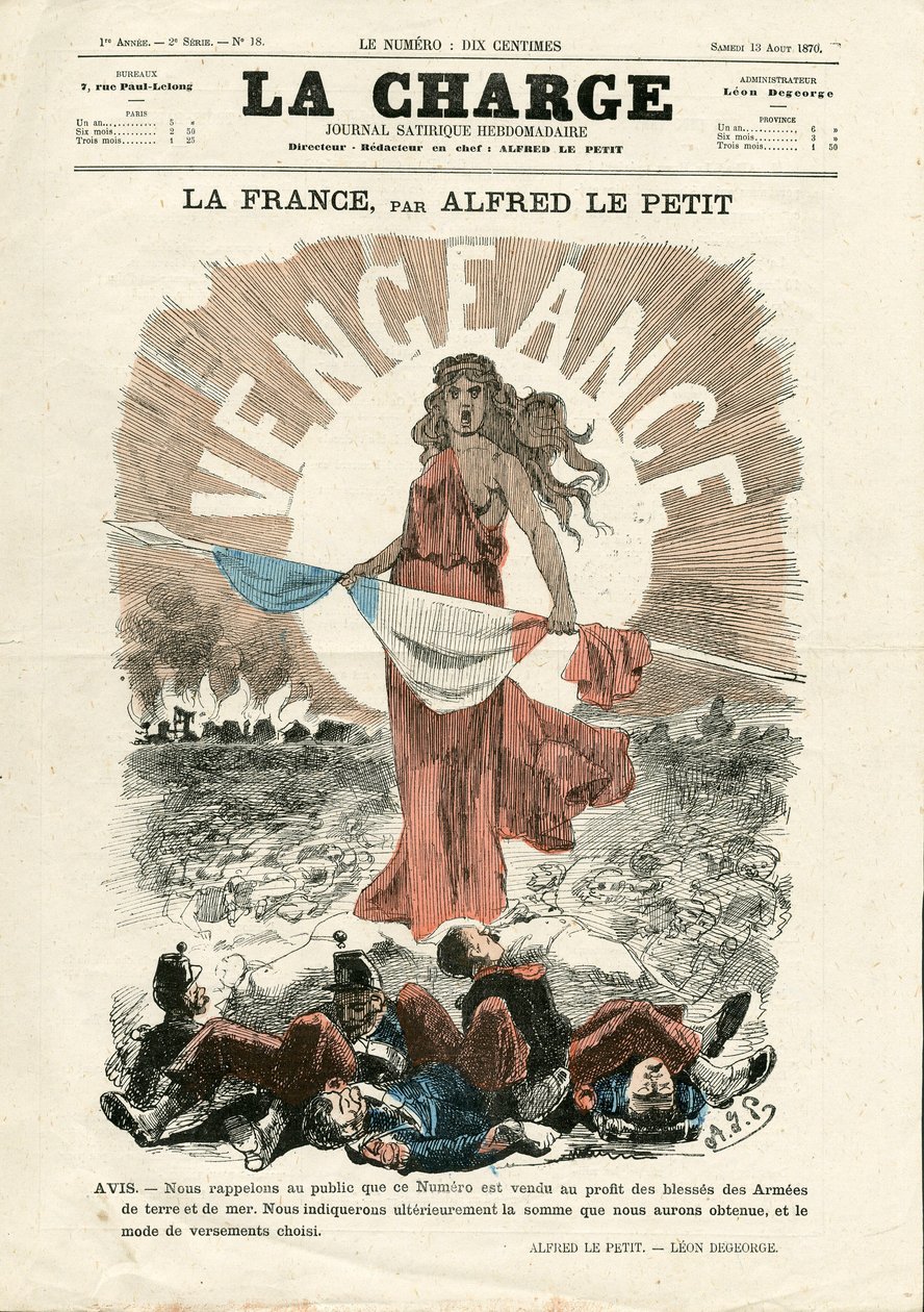 The Charge (1870), nummer 18, satirisk i farger av Alfred Le Petit