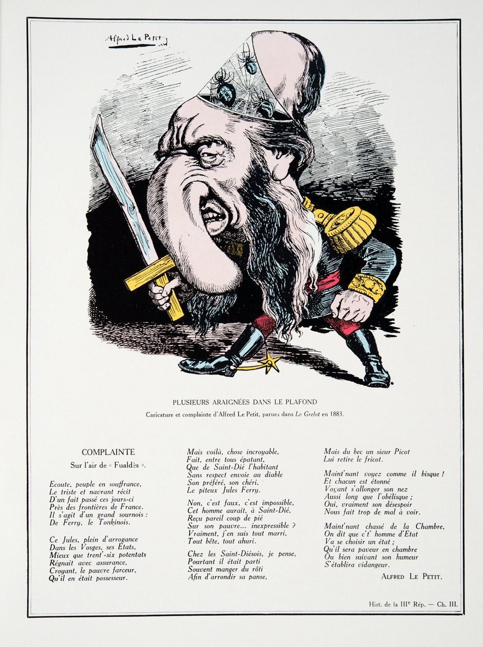 Flere edderkopper i taket, fra History of the Third Republic, Vol. I, Politisk historie, pub.1933 av Alfred Le Petit