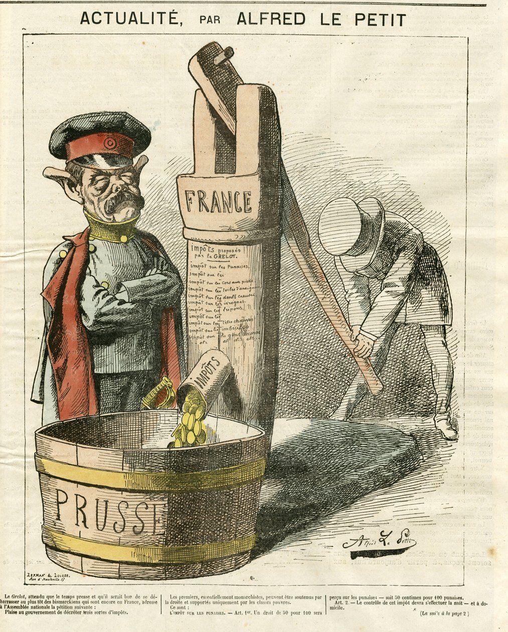 omslaget til Le Grelot, nr. 43 av Alfred Le Petit