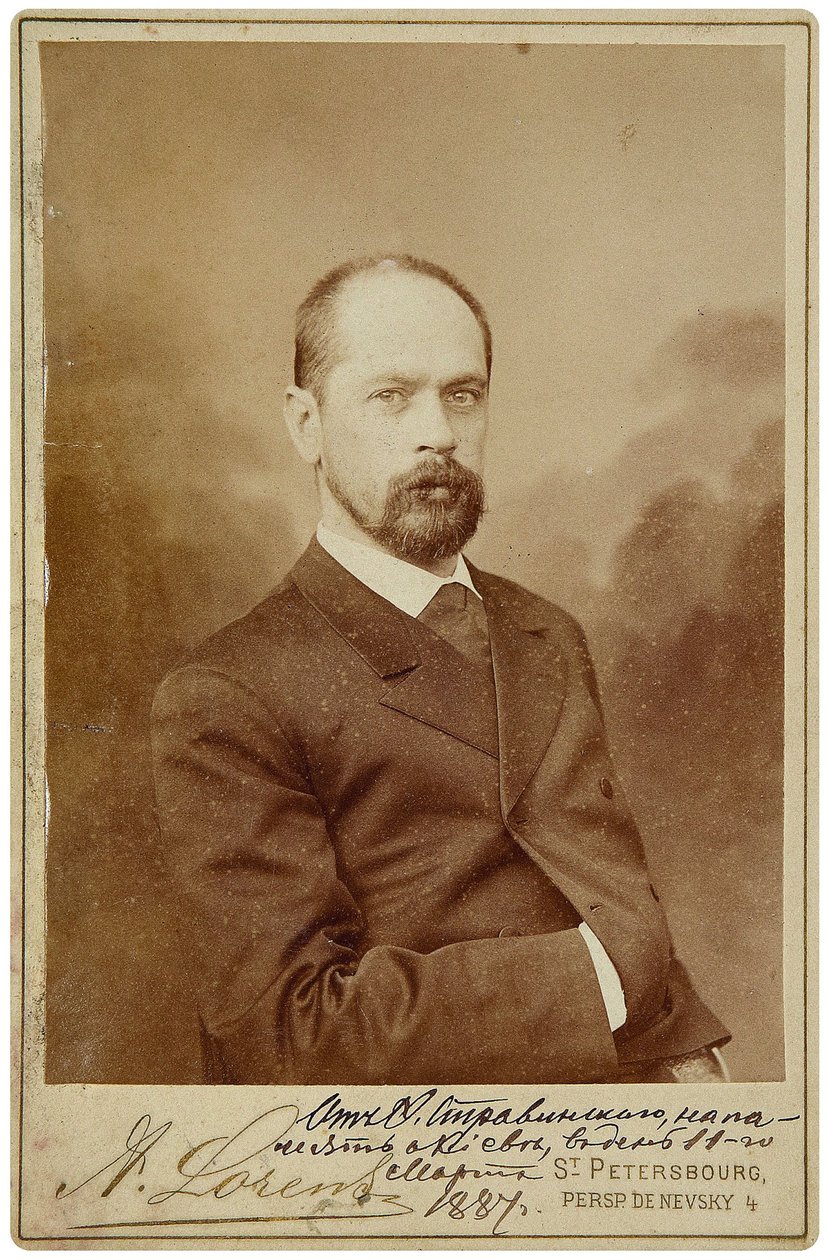 Feodor Stravinski (1843-1902) - Portrett av bassoperasangeren Fyodor Ignatievich Stravinsky (1843-1902) - Petersburg Fotostudio Alfred Lorens. Fotografi av Alfred Lorens
