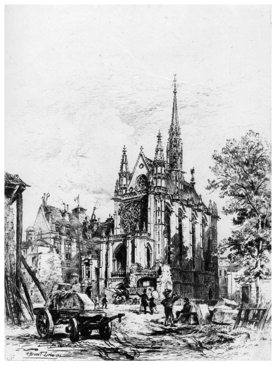 Sainte-Chapelle, c1865-1935 1924 av Alfred Louis Brunet Debaines
