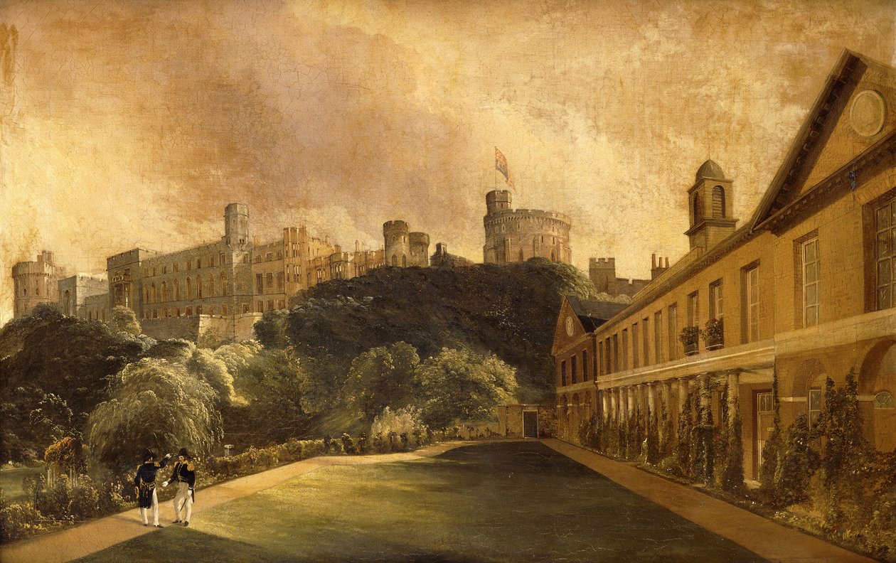 Utsikt over Windsor Castle fra Traver