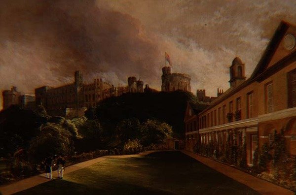 Utsikt over Windsor Castle fra Traver