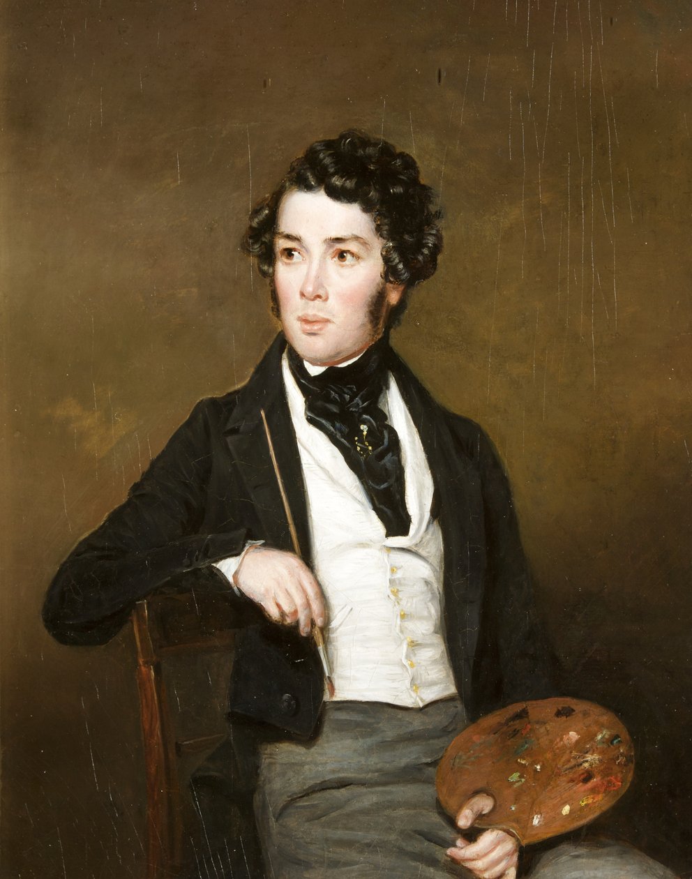 Portrett av en ukjent mann av Alfred Newland Smith
