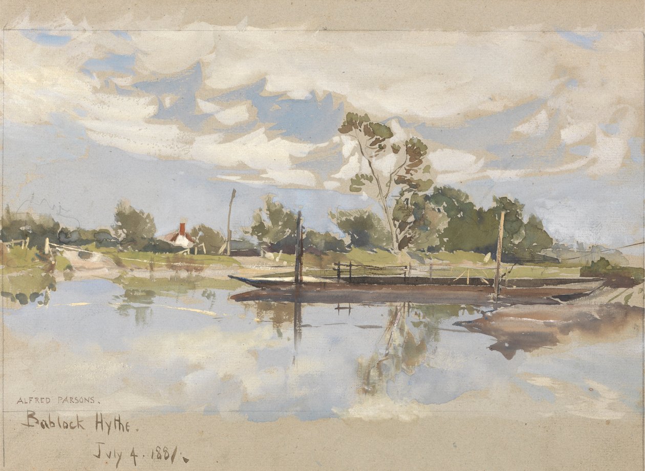 Bablock Hythe, nær Oxford av Alfred Parsons