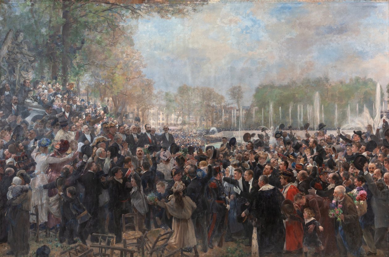 Feiringen av hundreårsdagen for Generalstændene i 1789, 1893. av Alfred Philippe Roll