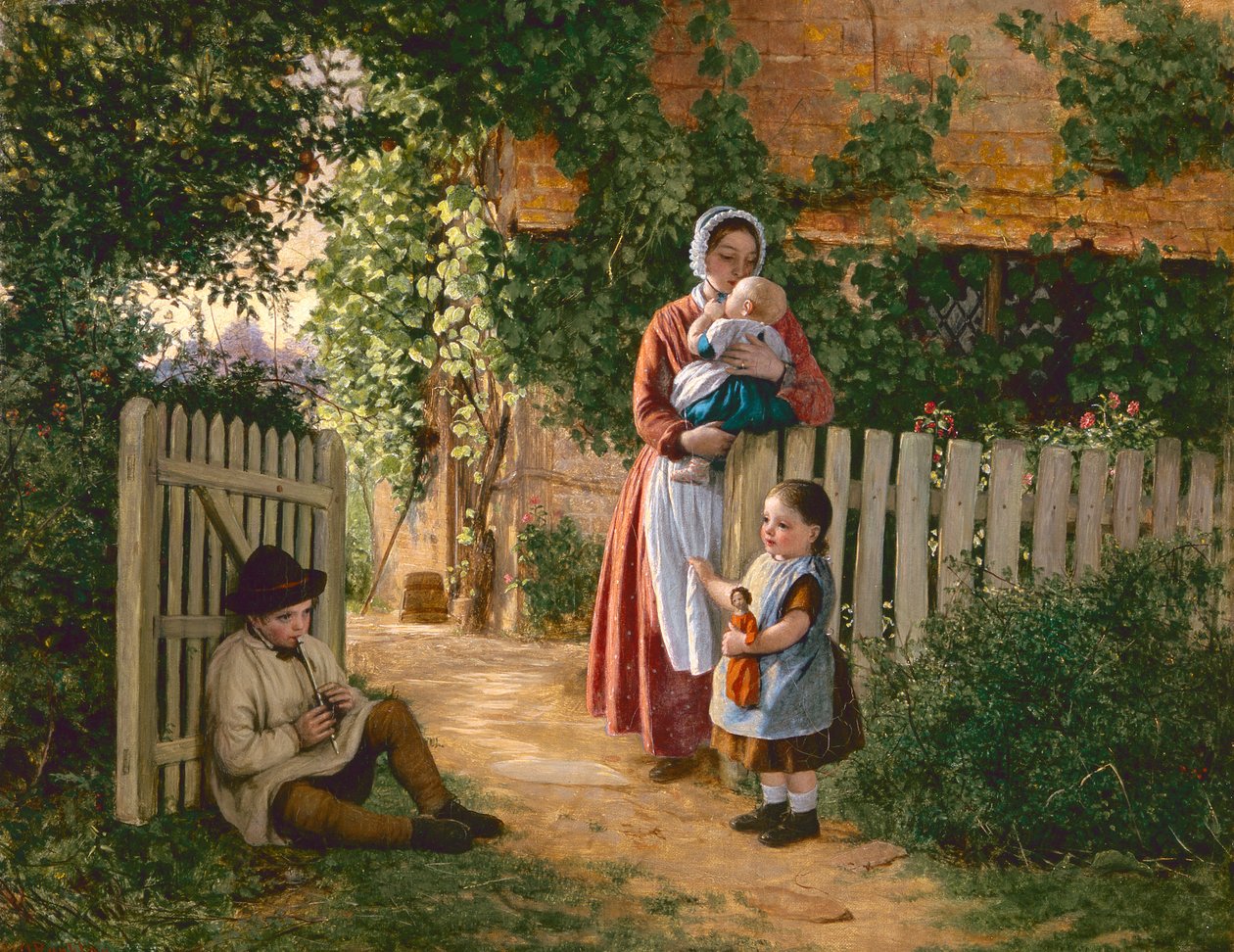 Music Hath Charms (olje på lerret) av Alfred Rankley