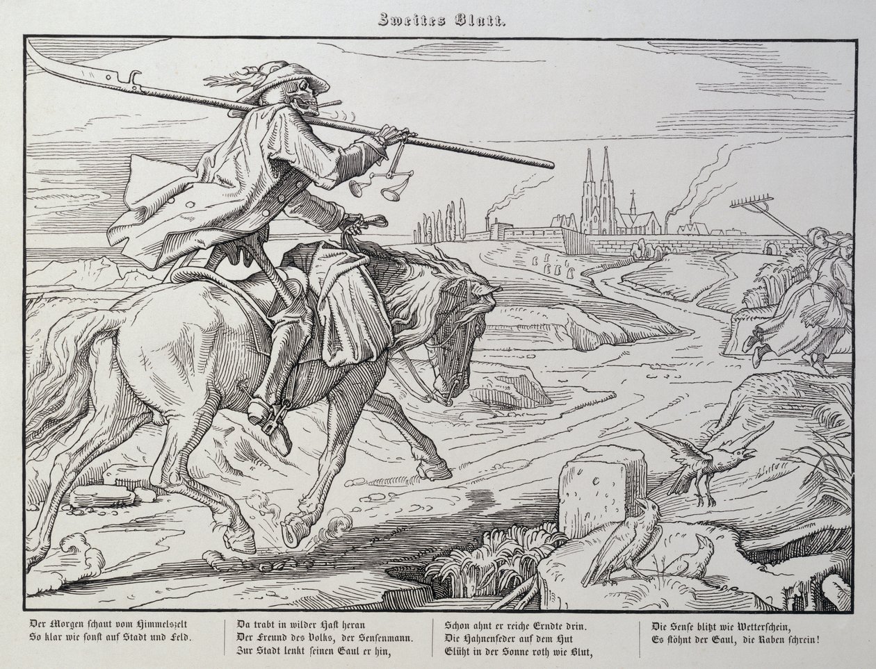 Death Rides to Town, plate 2 fra 