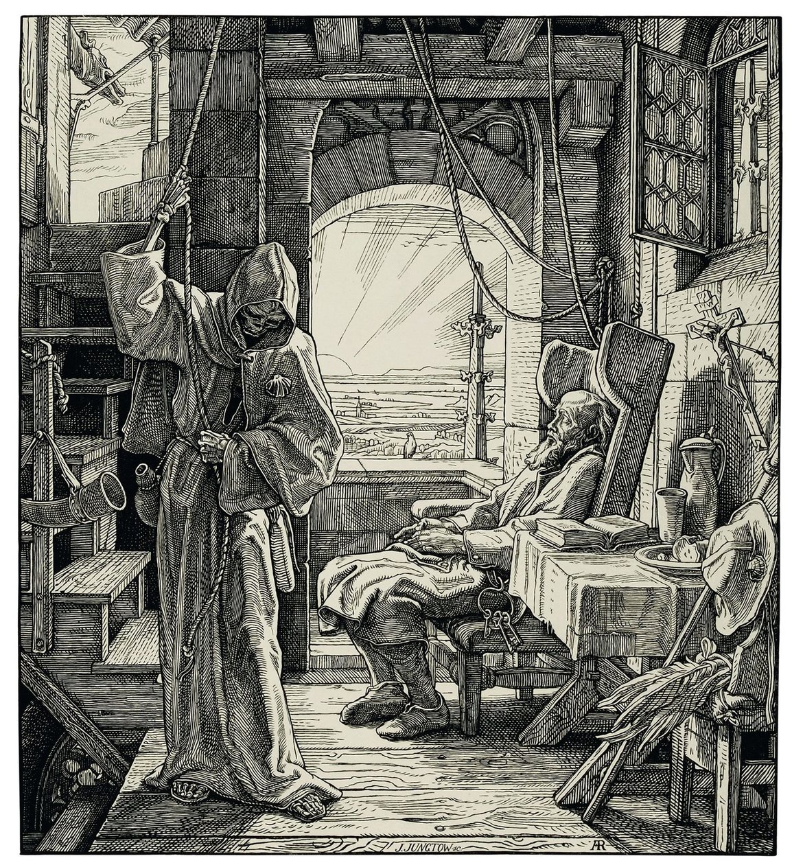 Død som en venn, 1851. av Alfred Rethel
