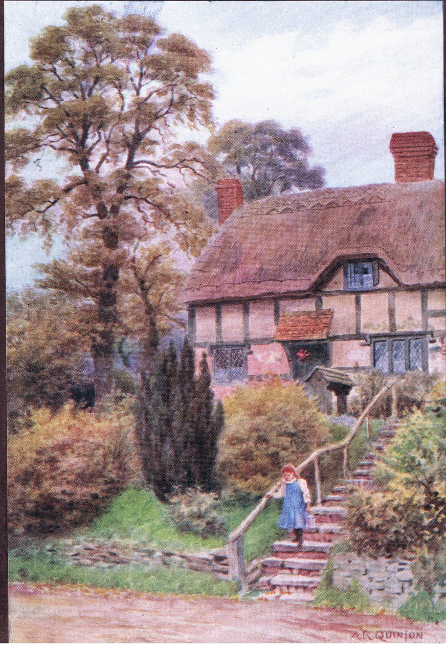 The Cottage Steps, Ardington, Berkshire, fra The Cottages and the Village Life of Rural England utgitt av Dent & Sons Limited av Alfred Robert Quinton