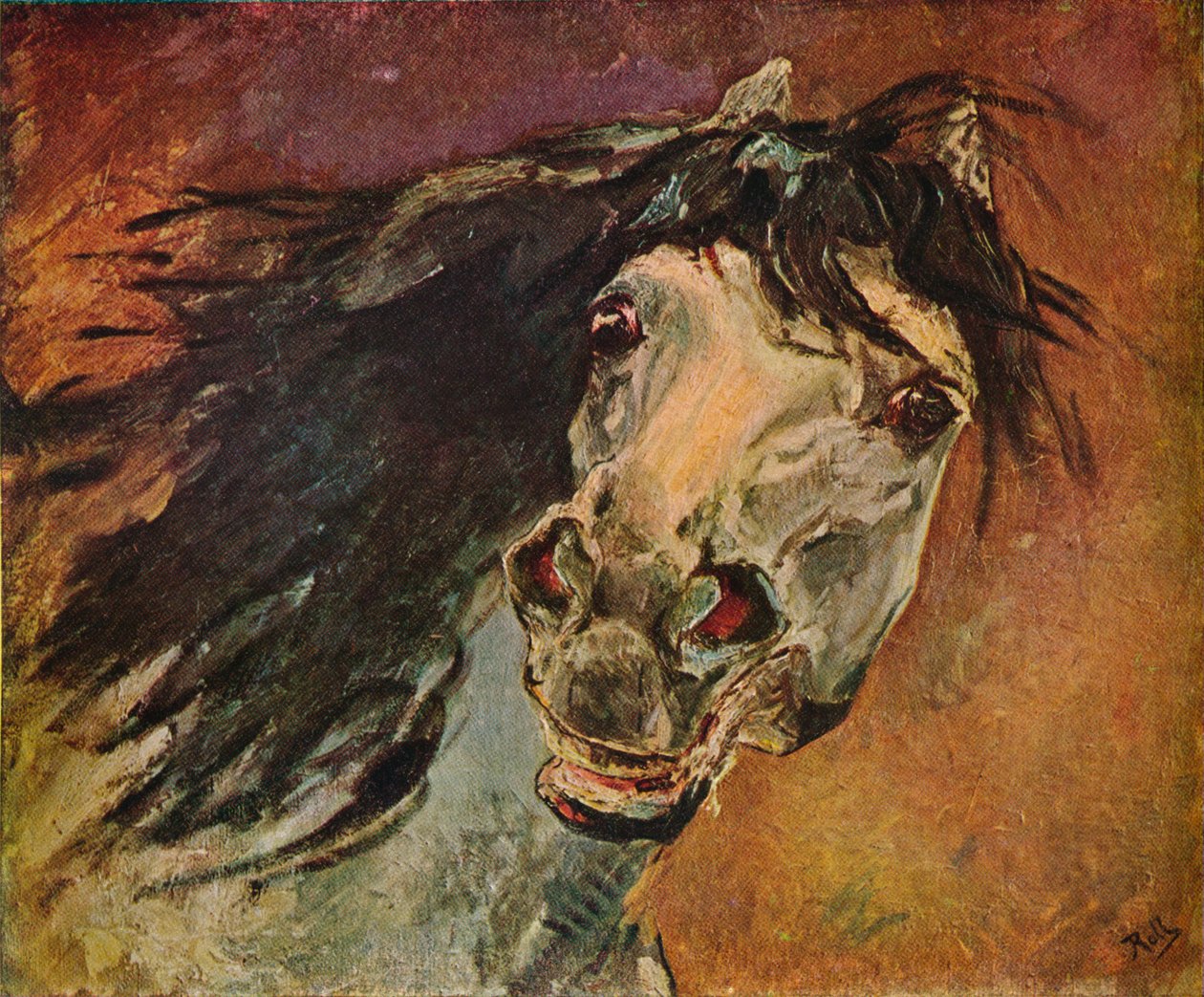 Andalusisk hestehode, c1910 av Alfred Roll