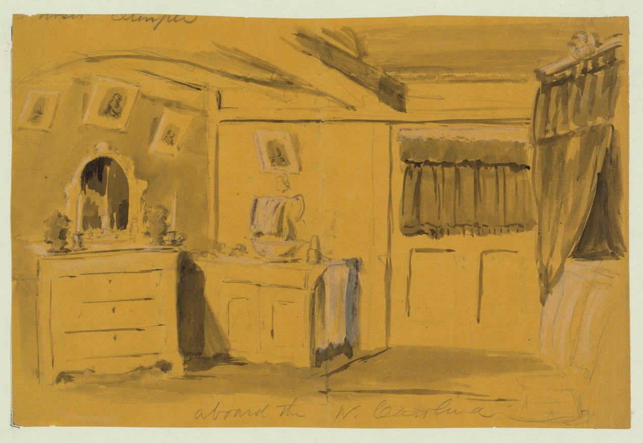 Ombord på N. Carolina av Alfred Rudolph Waud