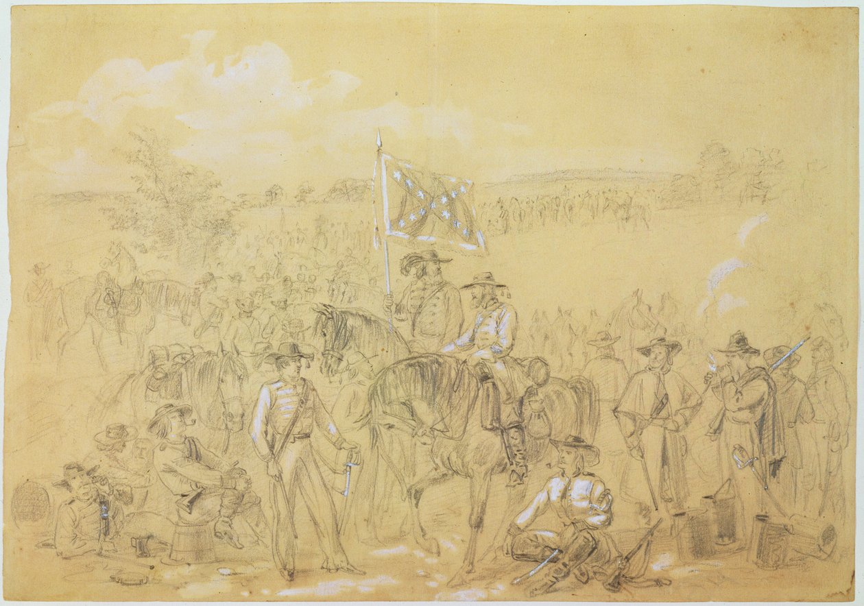 The First Virginia Cavalry at a Halt, fra 