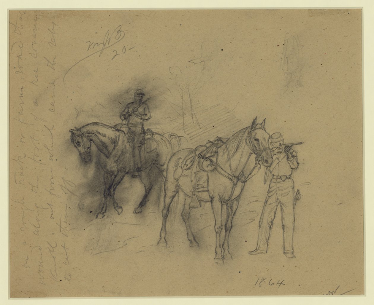 To kavalerister av Alfred Rudolph Waud