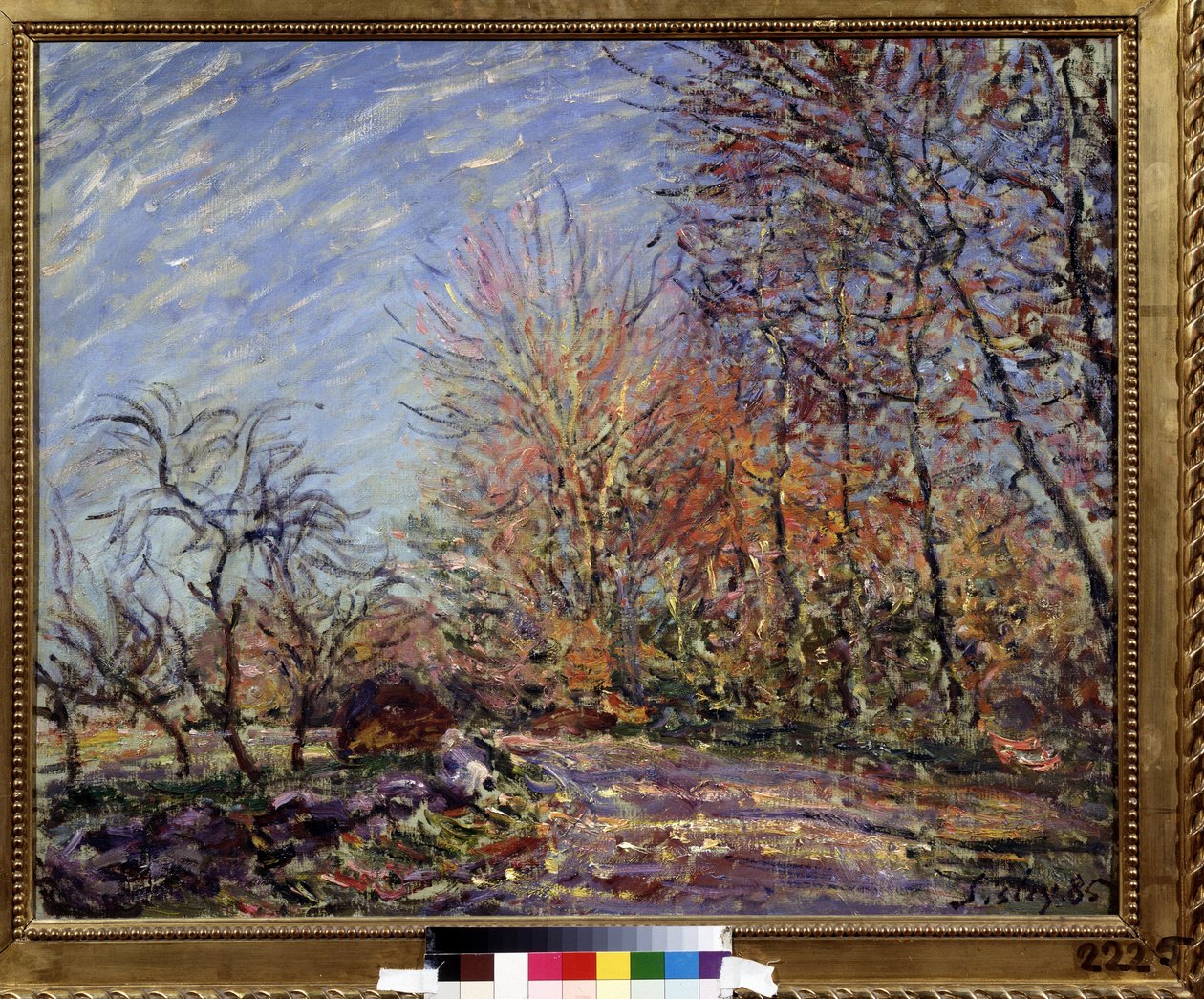 ""A la lisiere de la foret de Fontainebleau"" (I utkanten av skogen i Fontainebleau) Maleri av Alfred Sisley (1839-1899) 1855 (impresjonisme) Pushkin Museum of Fine Arts, Moskva av Alfred Sisley