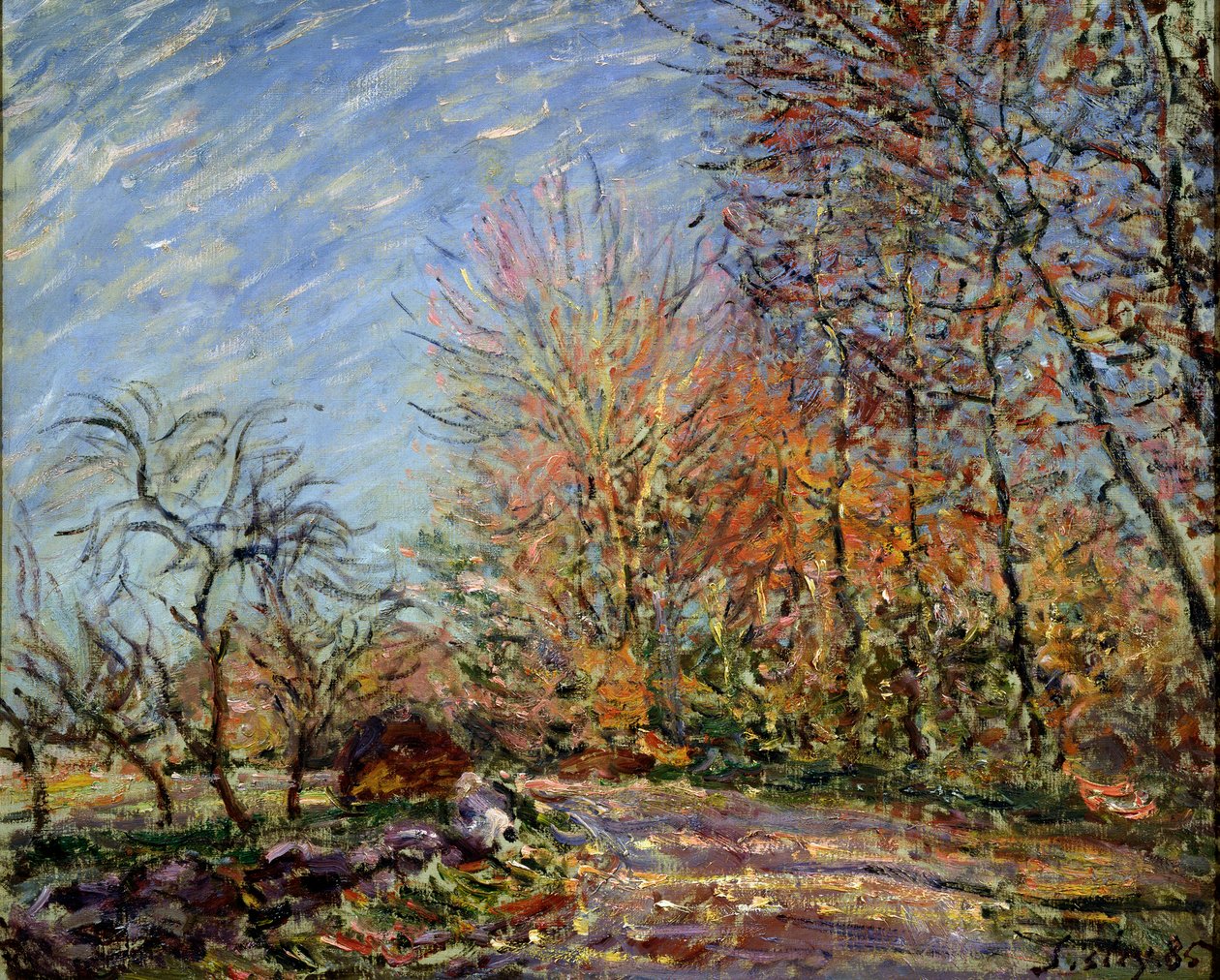 I utkanten av skogen i Fontainebleau, 1885. av Alfred Sisley