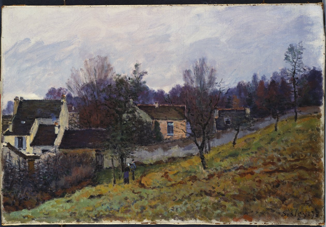 Høst i Louveciennes, 1873 av Alfred Sisley