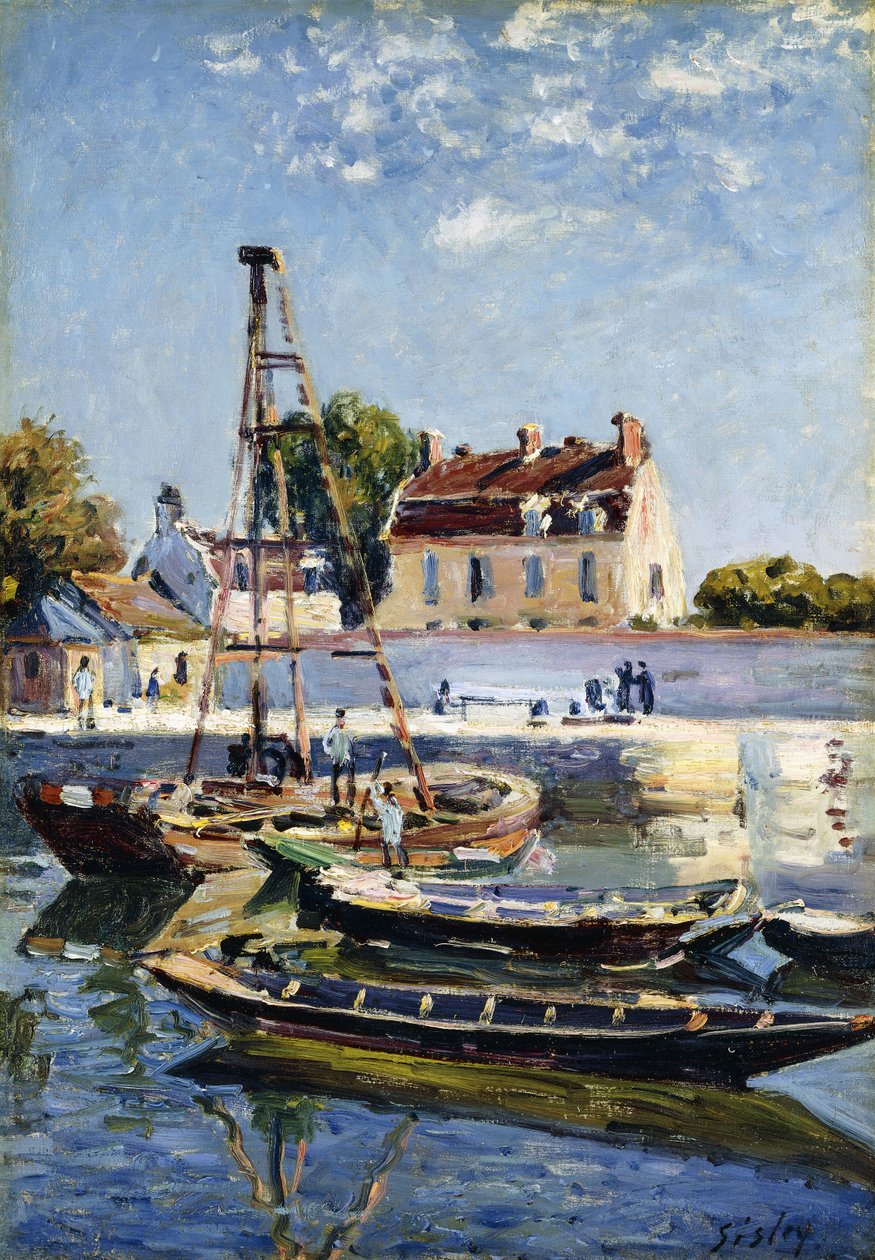 Lektere, 1885 av Alfred Sisley