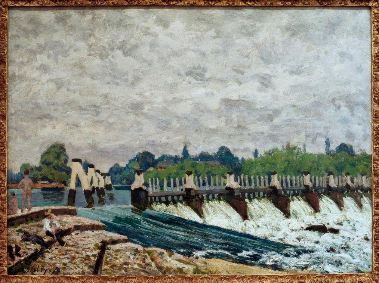 Molesey-veien på Hampton Court av Alfred Sisley