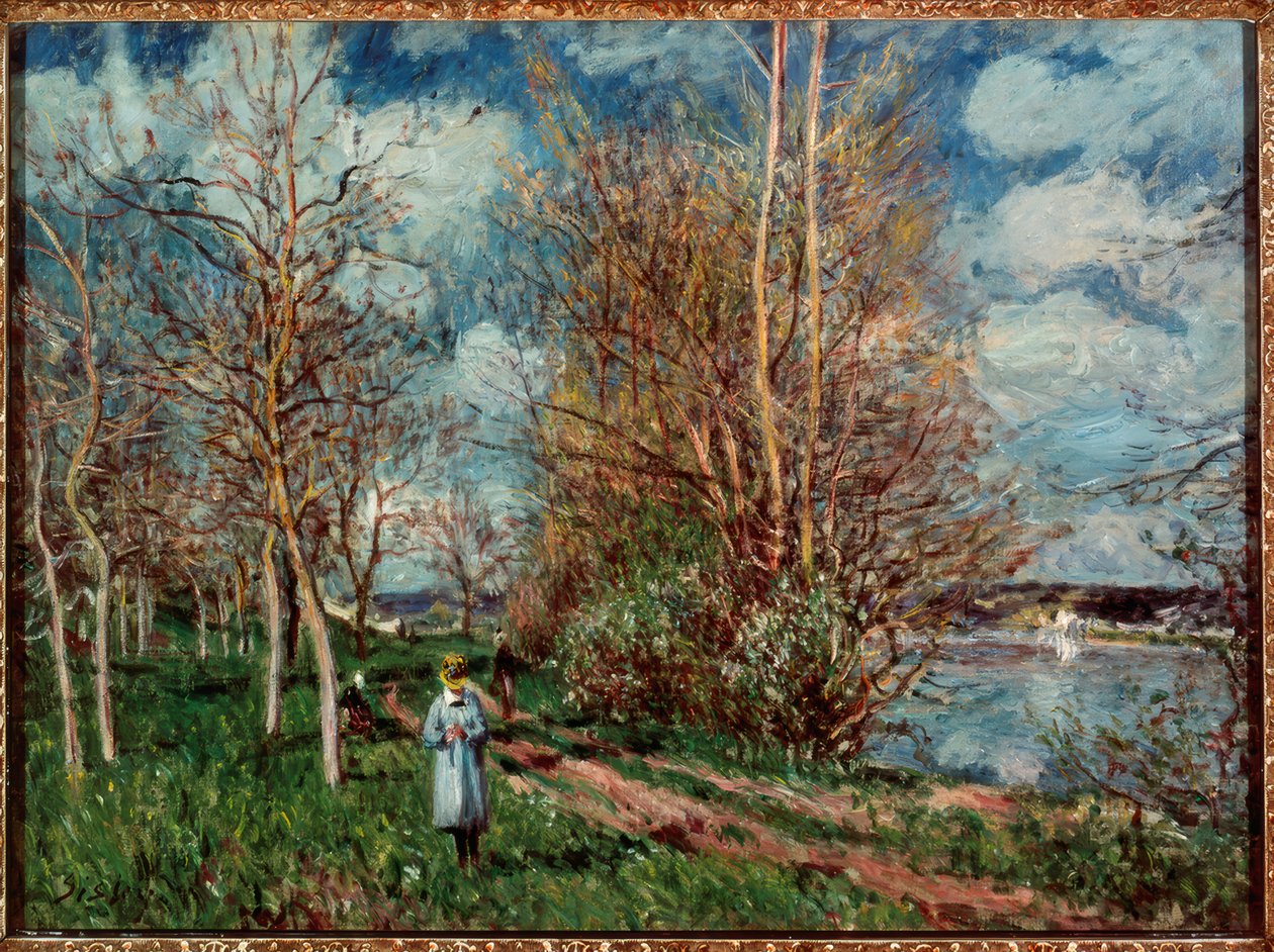 De små engene om våren av Alfred Sisley