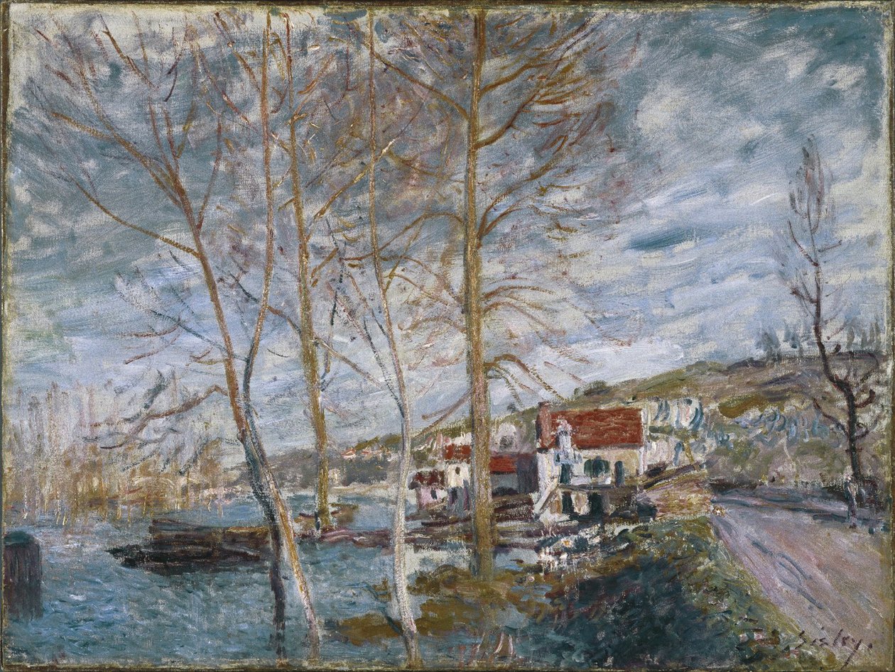 Flood at Moret Flood at Moret, 1879 av Alfred Sisley
