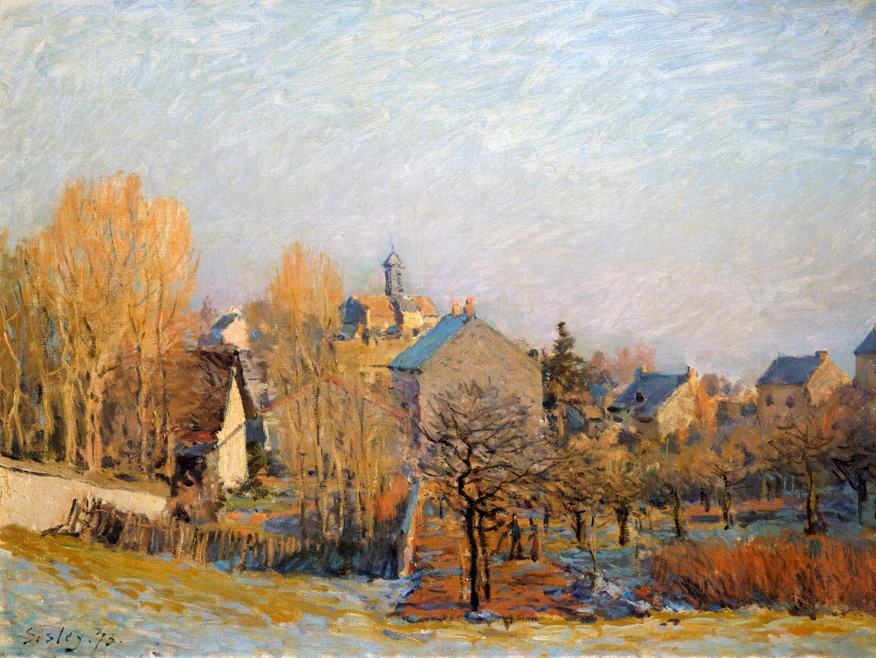 Frost i Louveciennes, 1873. av Alfred Sisley