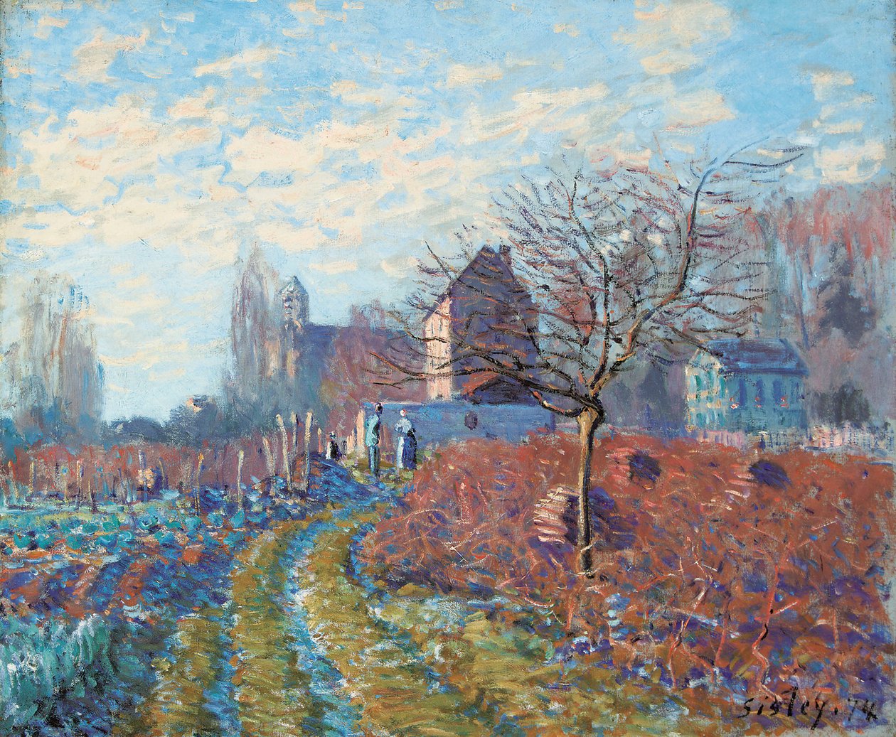 White Jelly - Summer of Saint-Martin, 1874 av Alfred Sisley