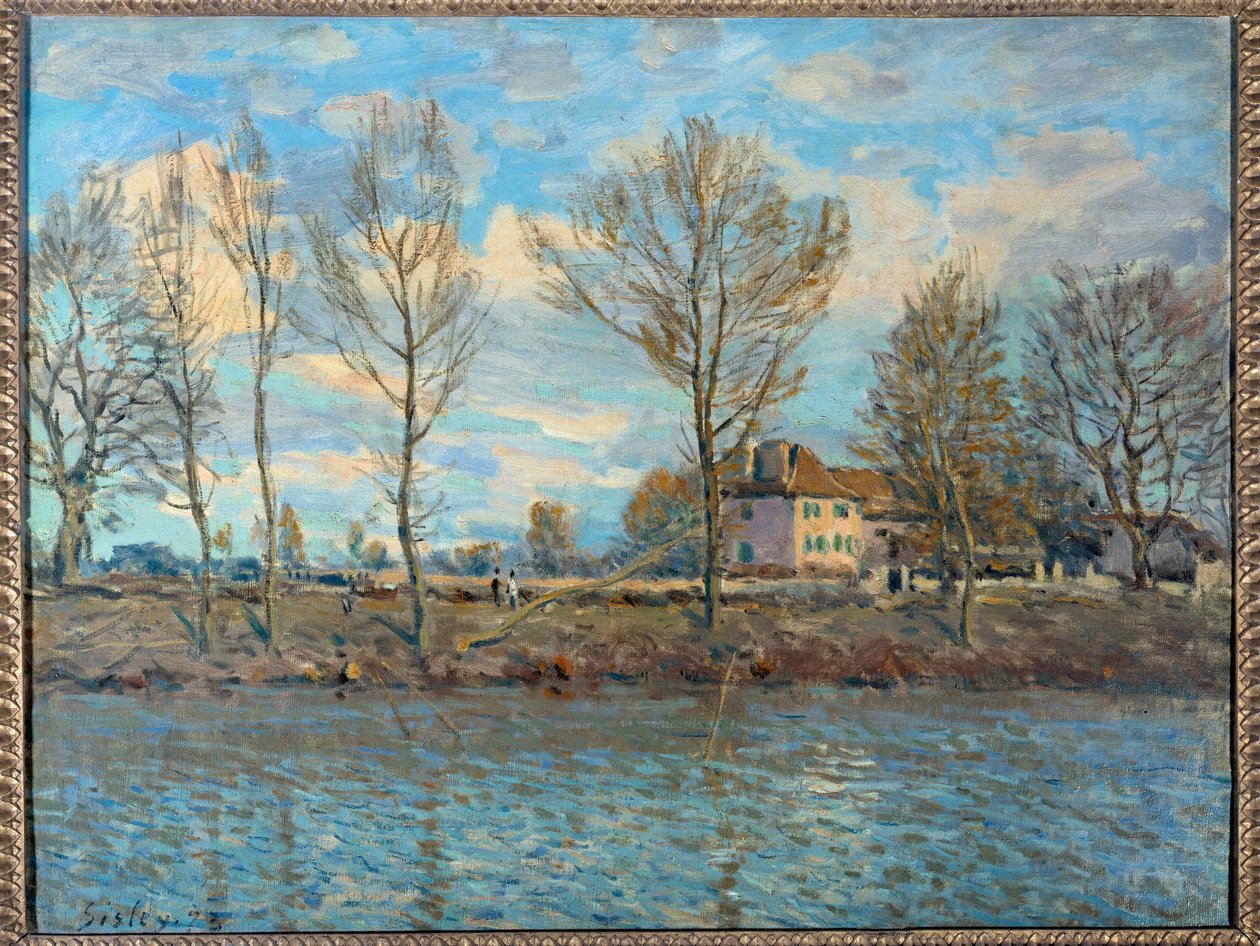Øya av den store jatte; Neuilly-sur-Seine. Maleri av Alfred Sisley av Alfred Sisley