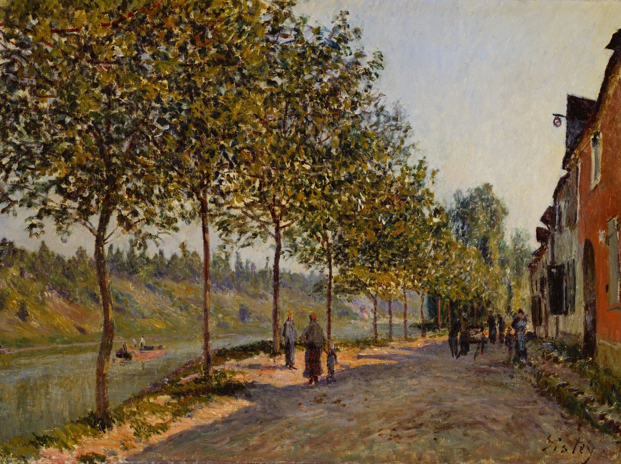 Junimorgen i Saint-Mammès av Alfred Sisley