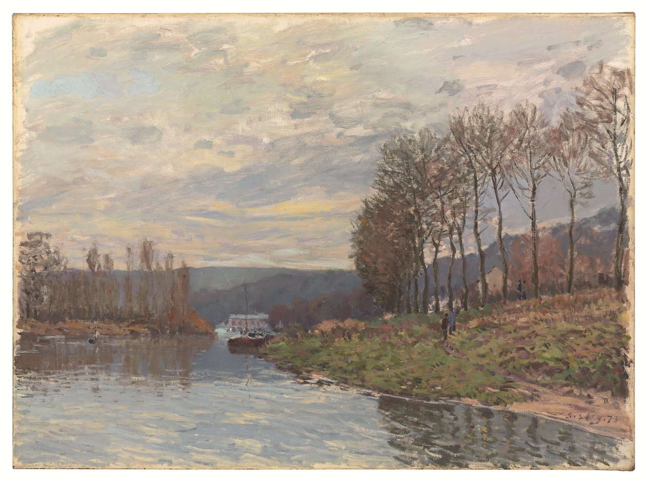 Seinen ved Bougival av Alfred Sisley