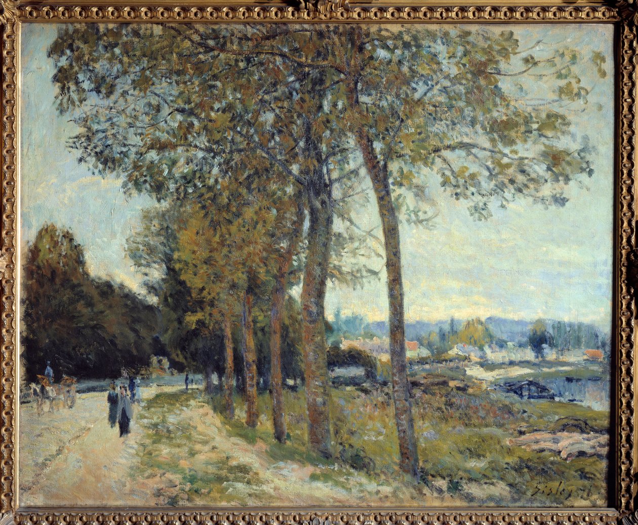 La Seine a Marly-maleri av Alfred Sisley av Alfred Sisley