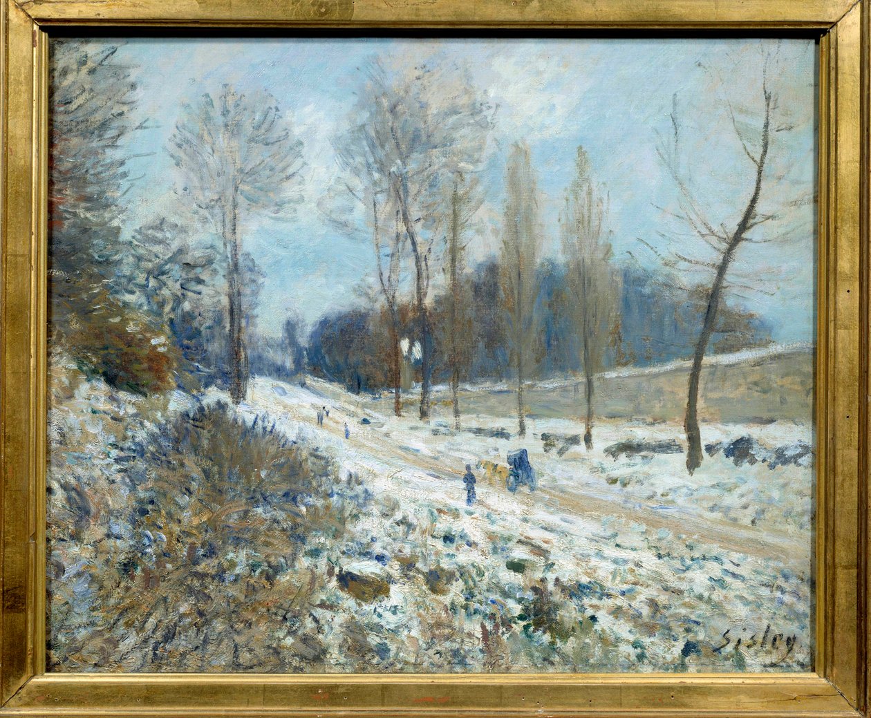Côte du Coeur-Volant i Marly under snøen Maleri av Alfred Sisley (1839-1899) 1877 Søn. 0,46x0,55 m Paris, Orsay-museet av Alfred Sisley