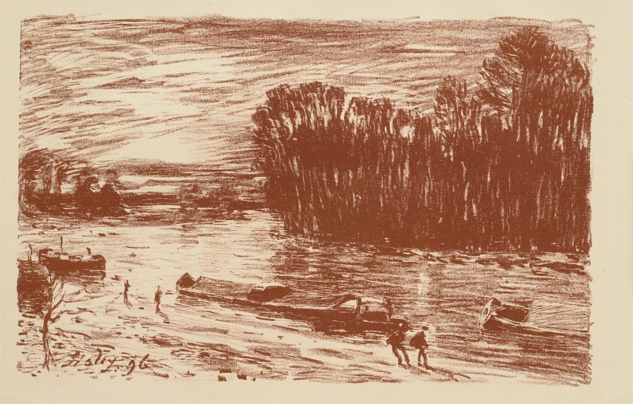 Loing ved St. Mammès av Alfred Sisley