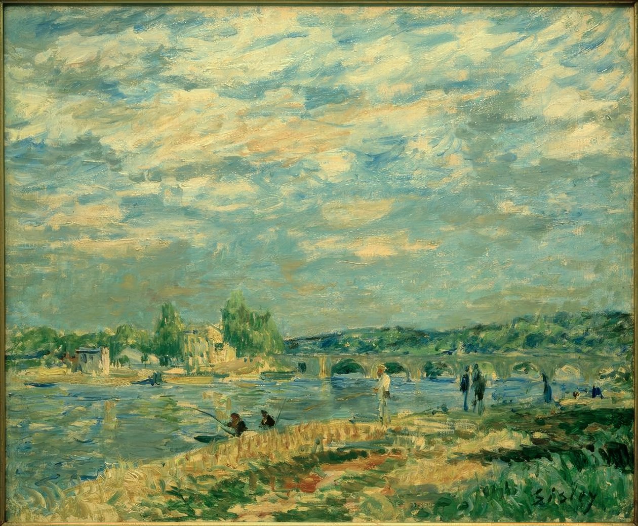Pont de Sèvres av Alfred Sisley