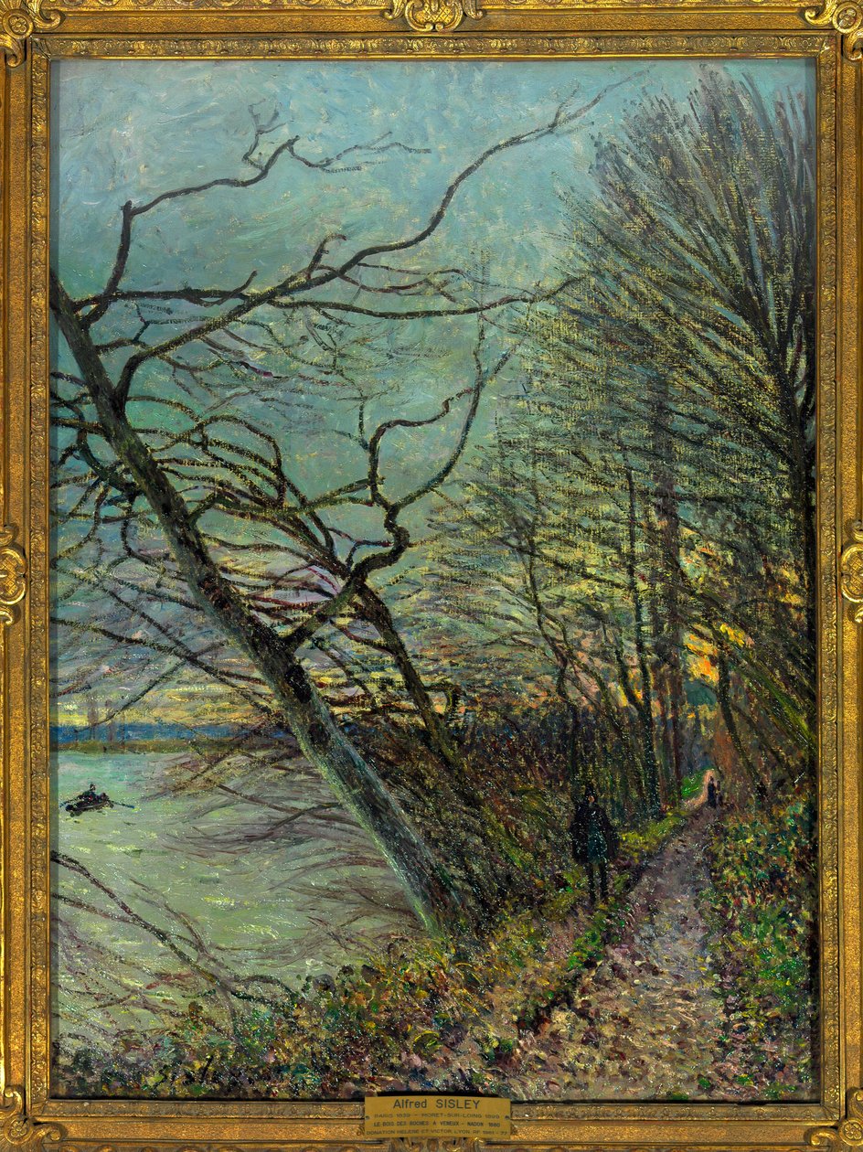 Bois des Roches, Veneux - Nadon (Veneux-les-Sablons), Seine et Marne Maleri av Alfred Sisley (1839-1899) 1880 Dim 0,73 x 0,55 m Paris Louvre museum Obligatorisk omtale: Donasjon Helene og Victor Lyon av Alfred Sisley