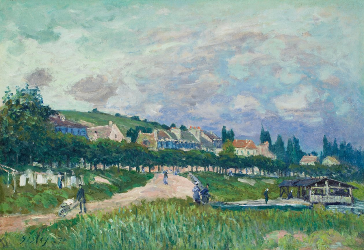 Vaskehuset av Alfred Sisley