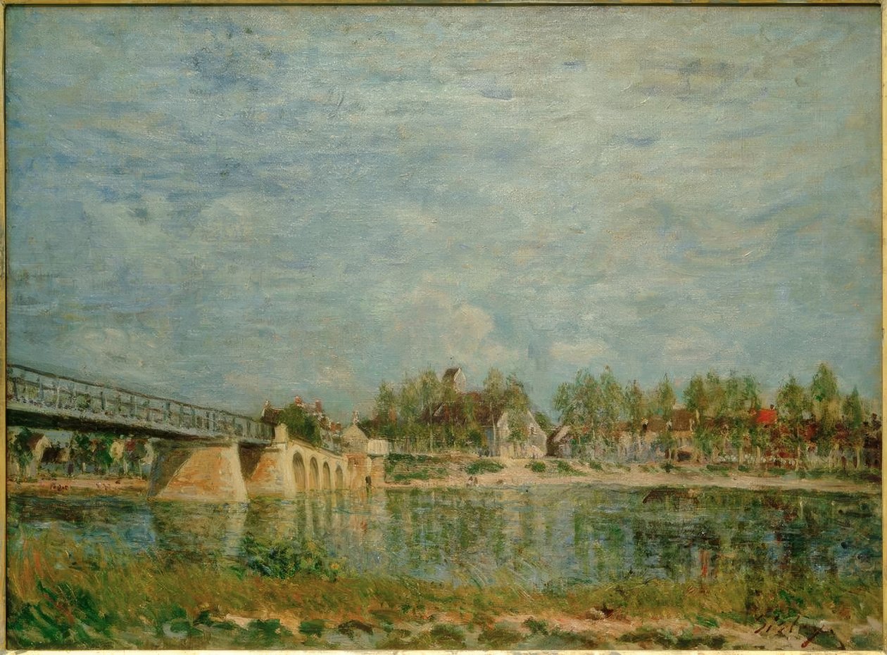 Broen til Saint-Mammès av Alfred Sisley