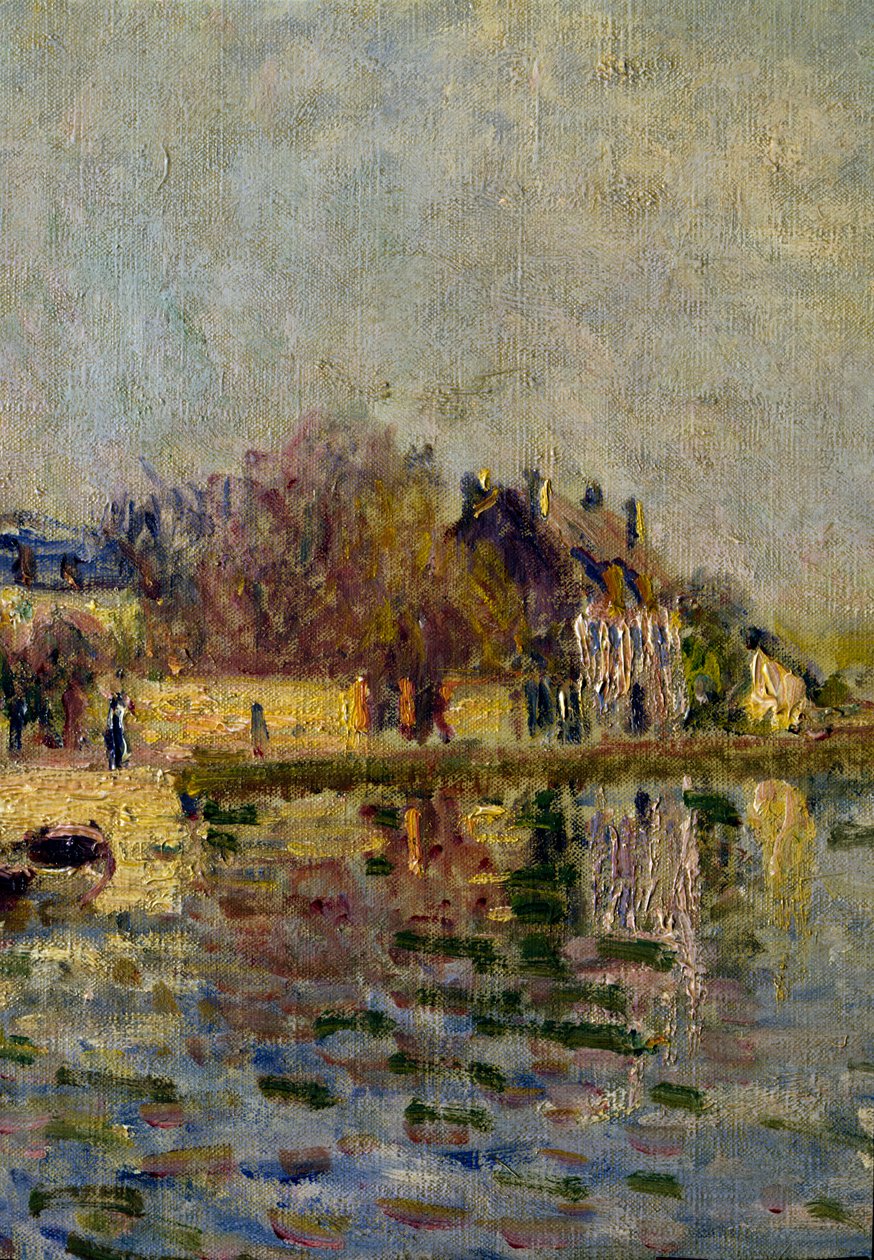 Loing Detail Canal. Maleri av Alfred Sisley (1839-1899) 1884 Søn. 0,38x0,55 m Paris, musee d