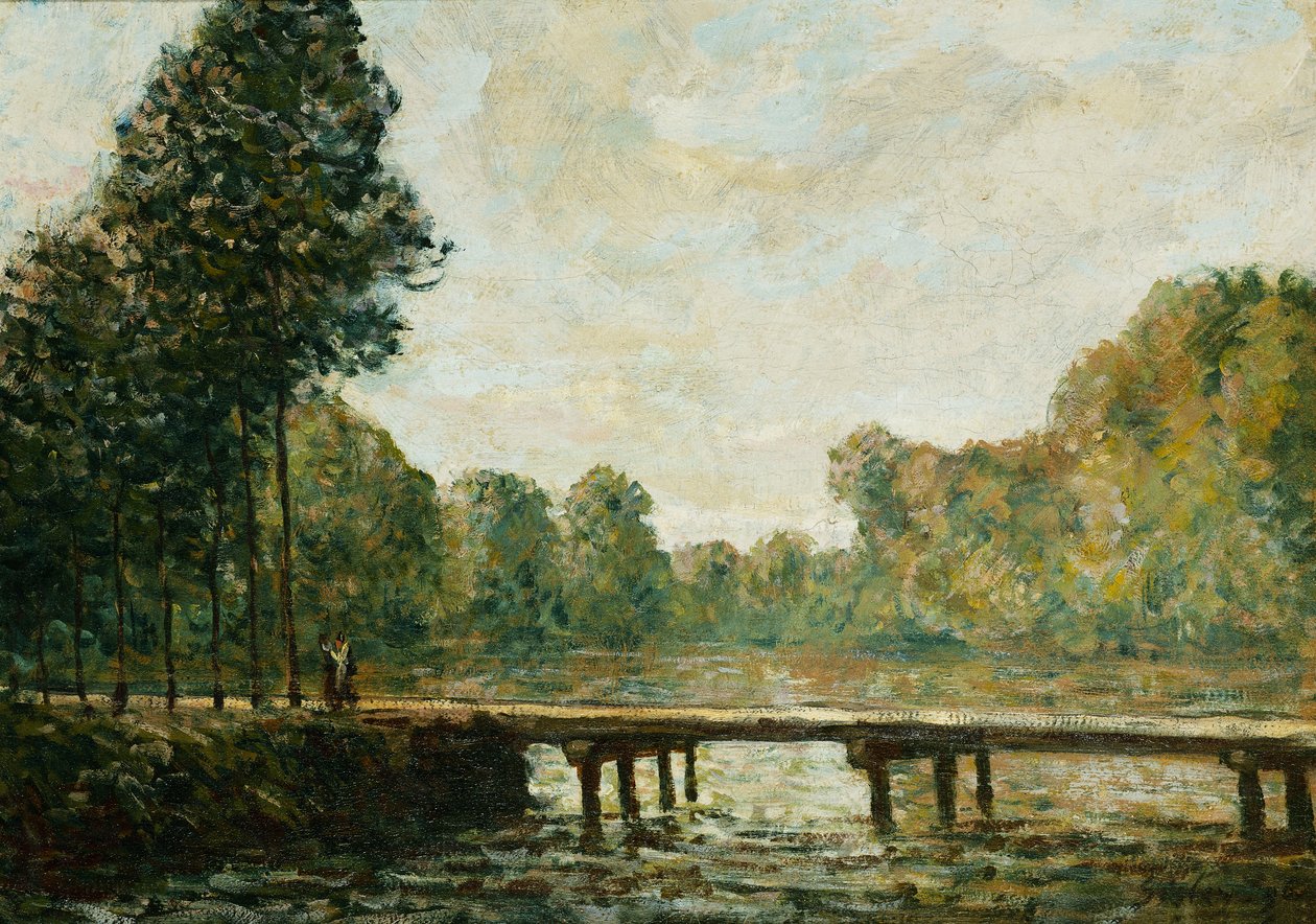 Liten bro over Orvanne, 1890 av Alfred Sisley