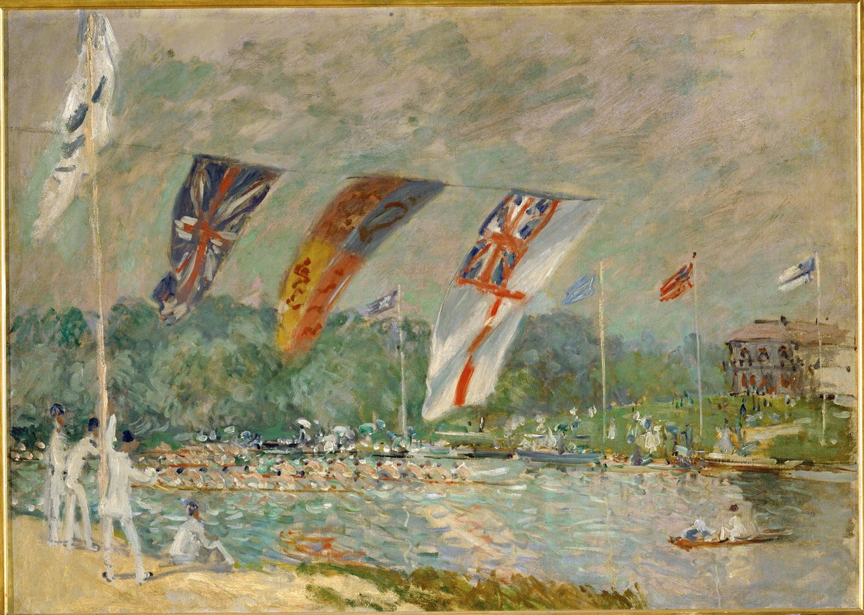 Regatta på Molesey av Alfred Sisley