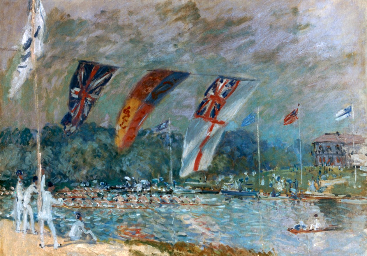 Regatta på Molesey, 1874 av Alfred Sisley