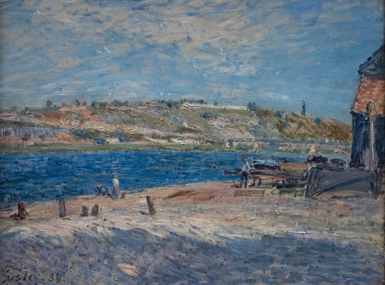 Elvebredder ved Saint-Mammès av Alfred Sisley