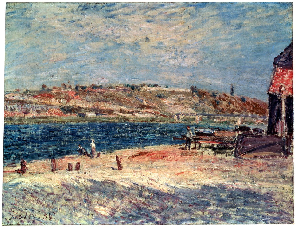 Elvebredder ved Saint-Mammès, 1884. av Alfred Sisley