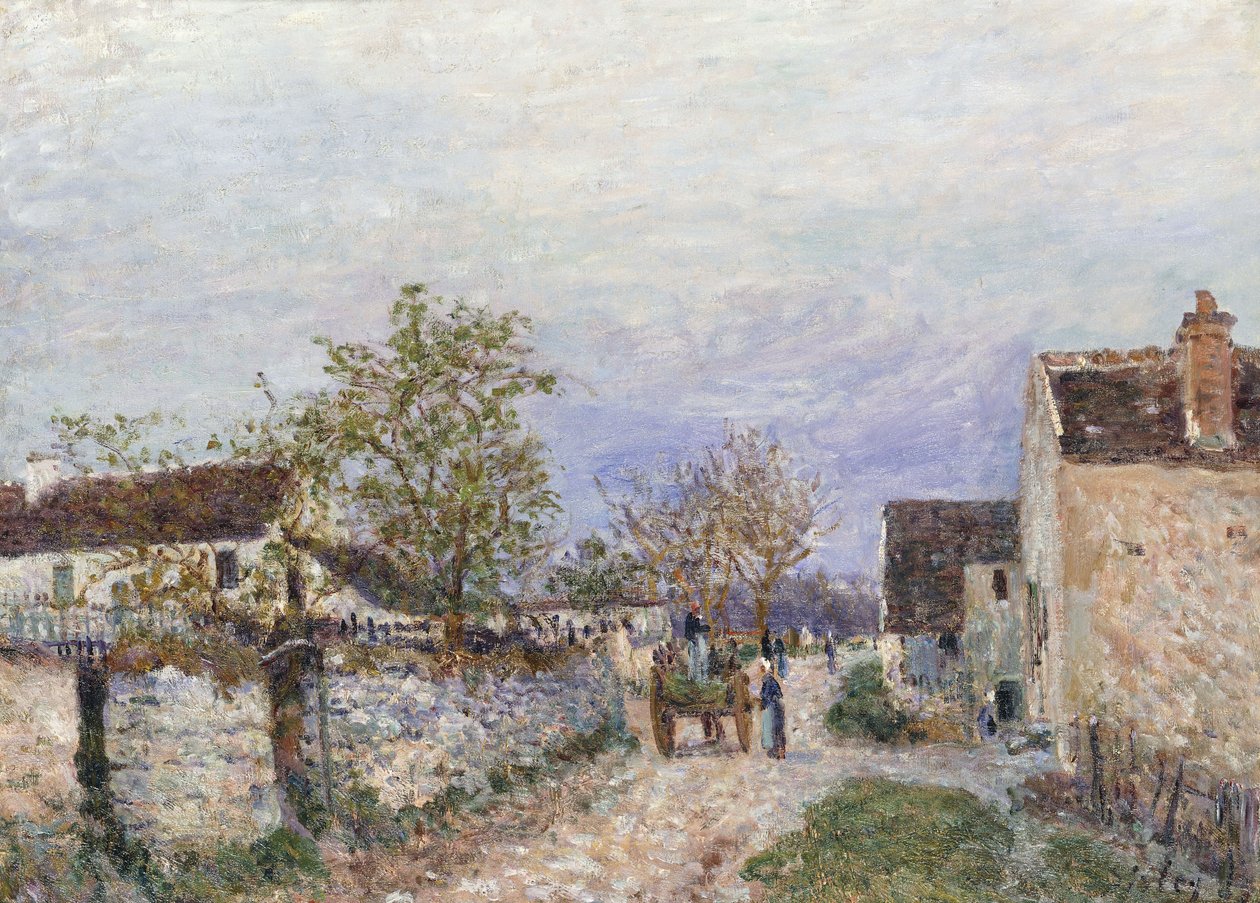 Gate i Veneux, 1883 av Alfred Sisley