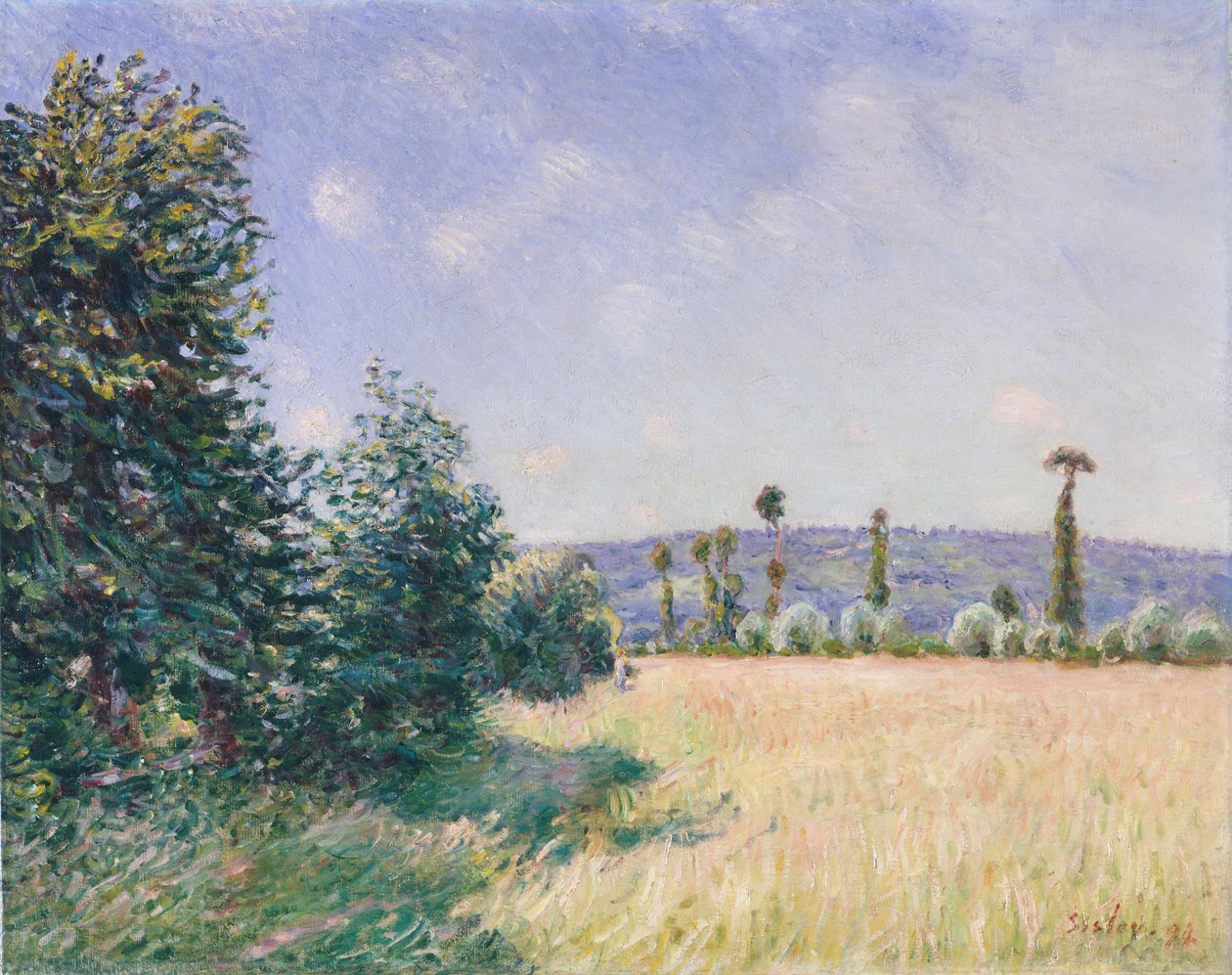Sahurs Meadows in Morning Sun, 1894. av Alfred Sisley