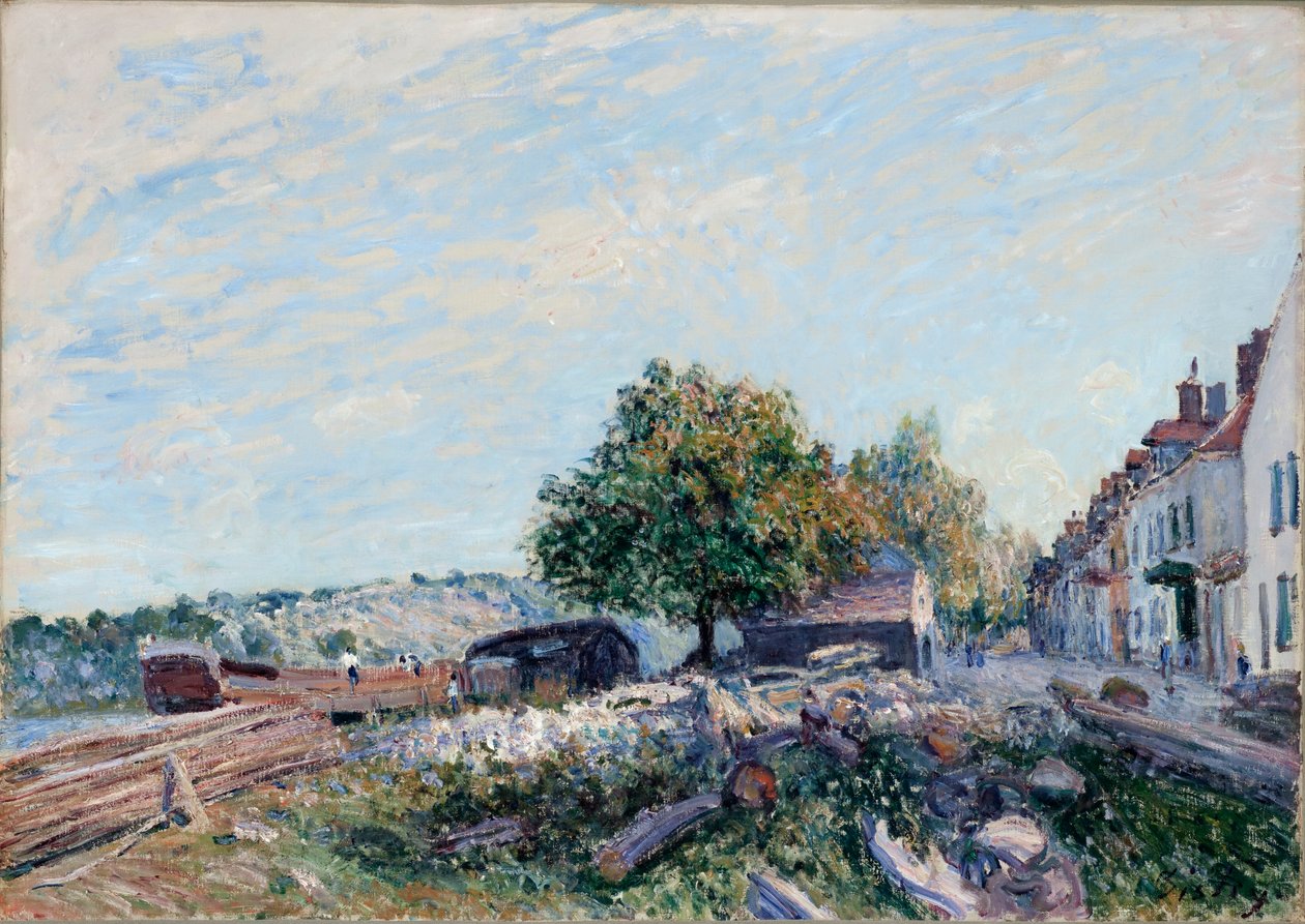 Saint-Mammès. Morgen, 1884 av Alfred Sisley