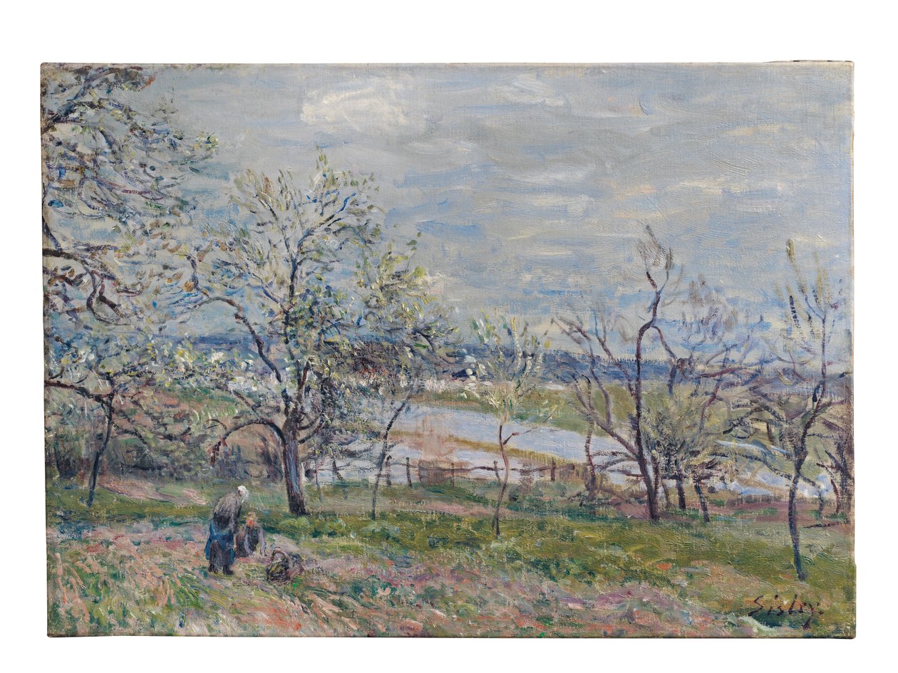 Vår ved Veneux-Nadon, 1882 av Alfred Sisley