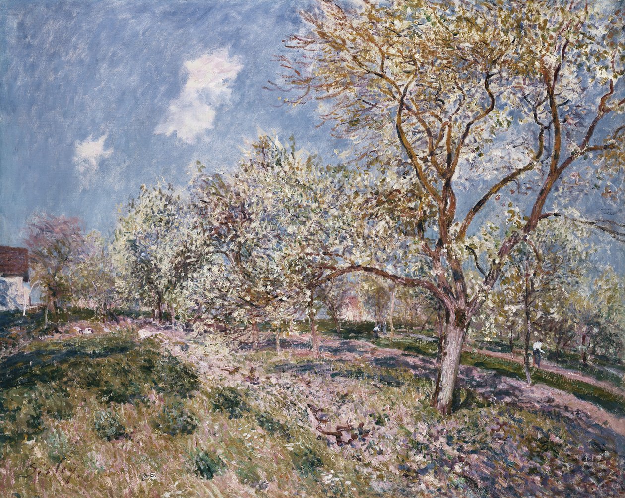 Vår i Veneux, 1880 av Alfred Sisley