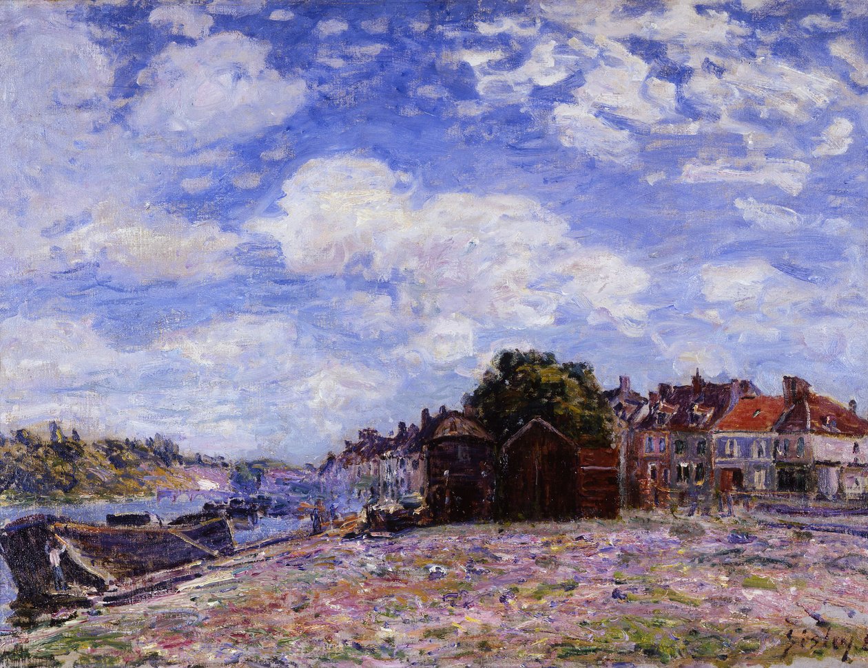 The Loing på Saint-Mammès av Alfred Sisley
