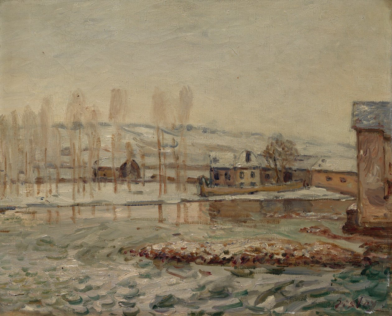The Mills at Moret, 1890 av Alfred Sisley